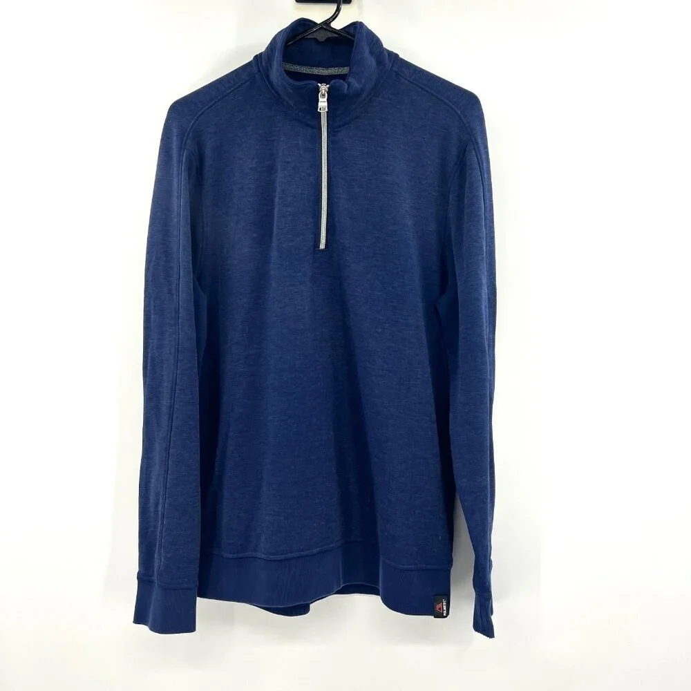 Banana Republic Polartec Navy Blue Quarter Zip Sweatshirt Men's Large
